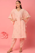Pink Maze Kaftan with Pants (Set of 2) - BANANA labs