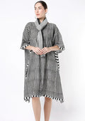 Charcoal Mishap Kaftan and stole - BANANA labs