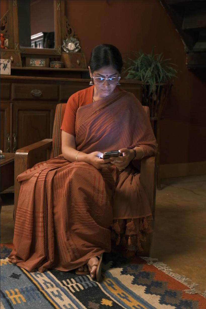 Collage Maroon Saree