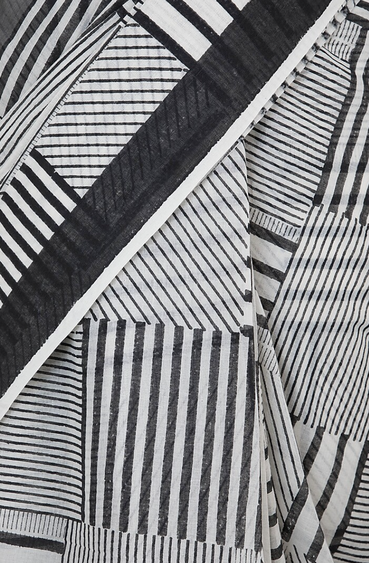 Collage Macro Monochrome Saree