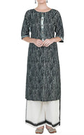 Micro Bead Black Kurta - BANANA labs