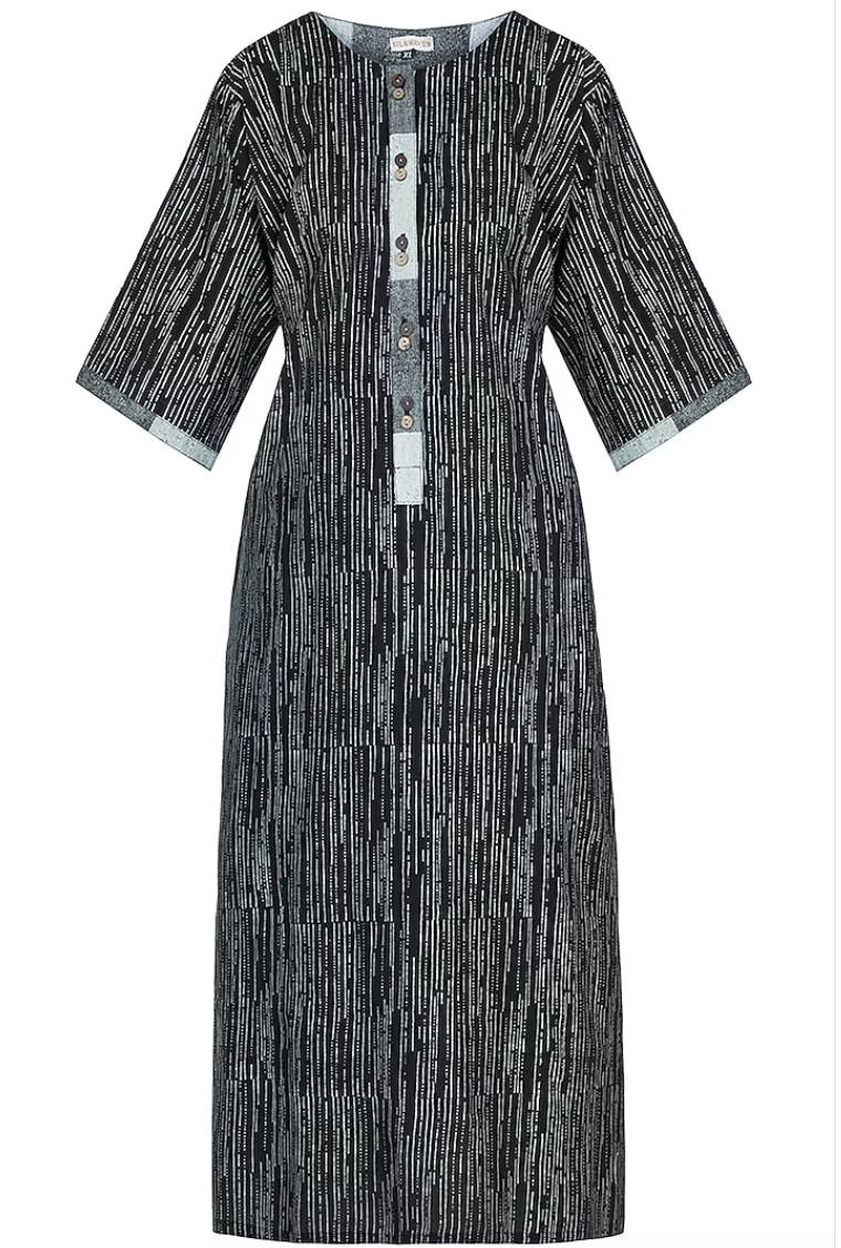 Micro Bead Black Kurta