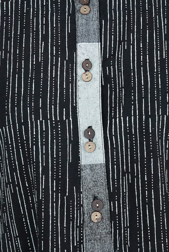 Micro Bead Black Kurta