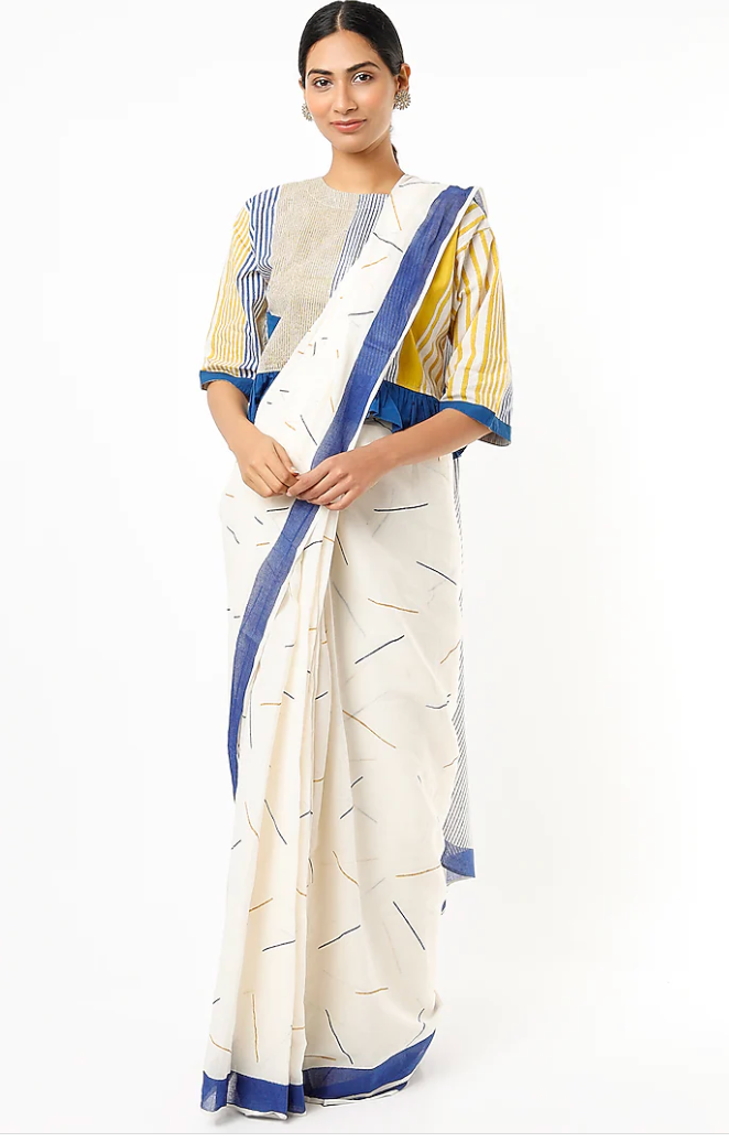 Sprinkles White Saree