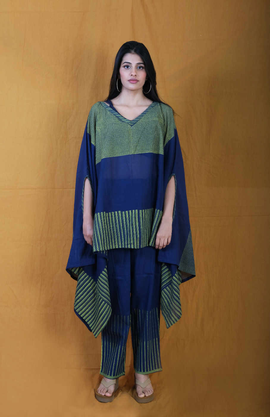 Navy Wind Piano Kaftan