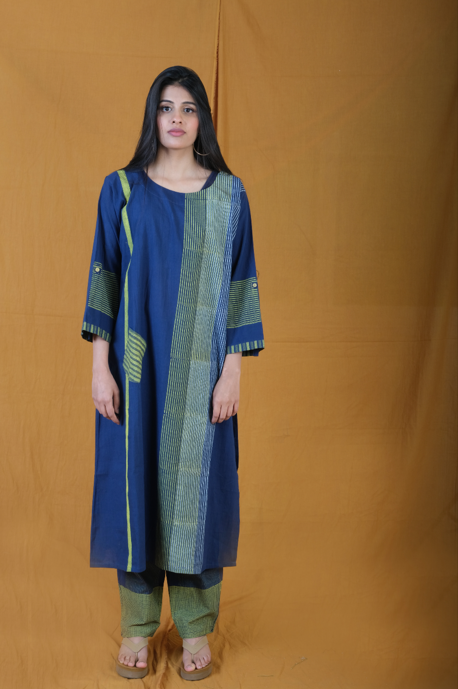 Twister Flabber Navy Kurta Set