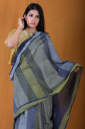 Twister Navy Micro Saree - BANANA labs