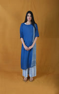 Twister Indi Spaced Indigo Kurta - BANANA labs
