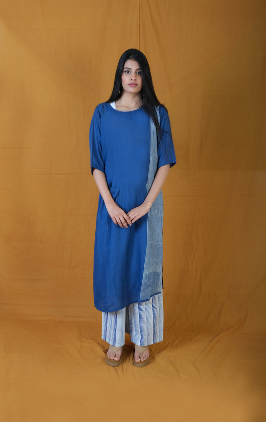 Twister Indi Spaced Indigo Kurta