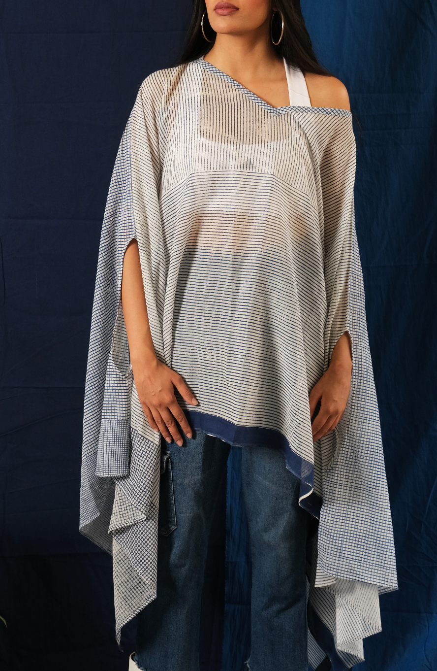 Twister Blue Wind Piano Kaftan