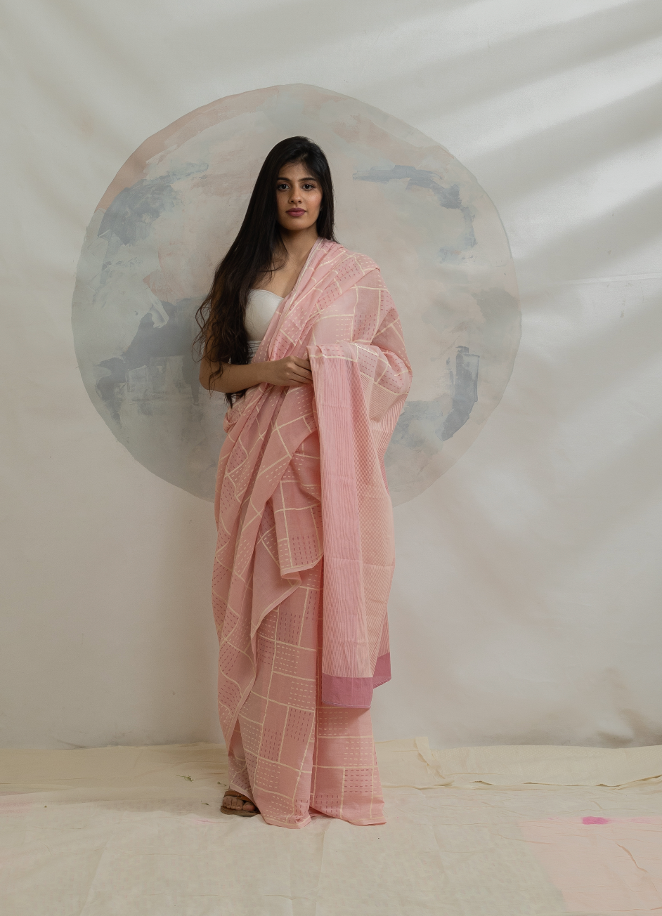 Clove Grid Saree