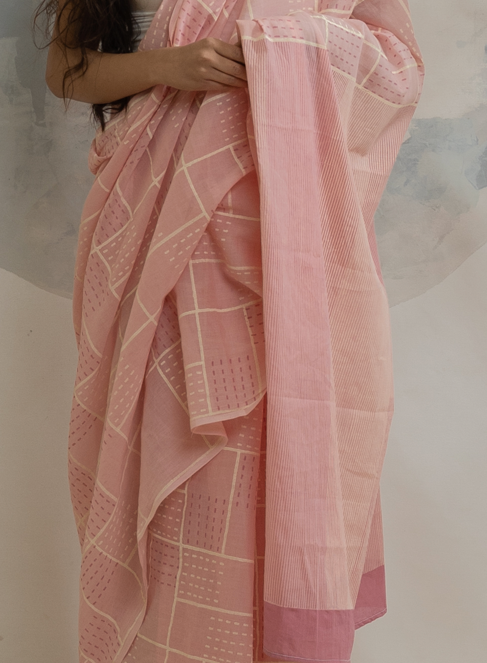 Clove Grid Saree