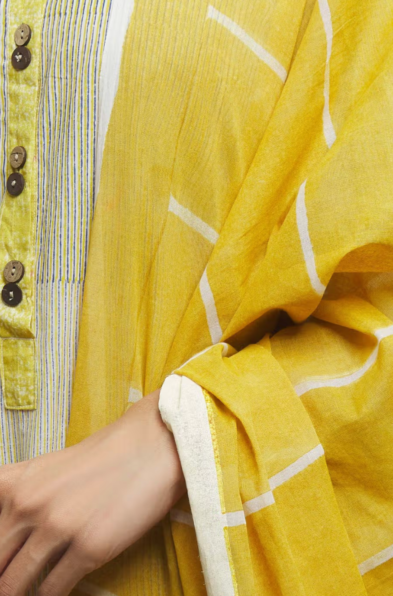 Twister Sunshine Yellow Dupatta