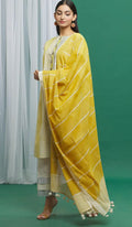 Twister Sunshine Yellow Dupatta - BANANA labs