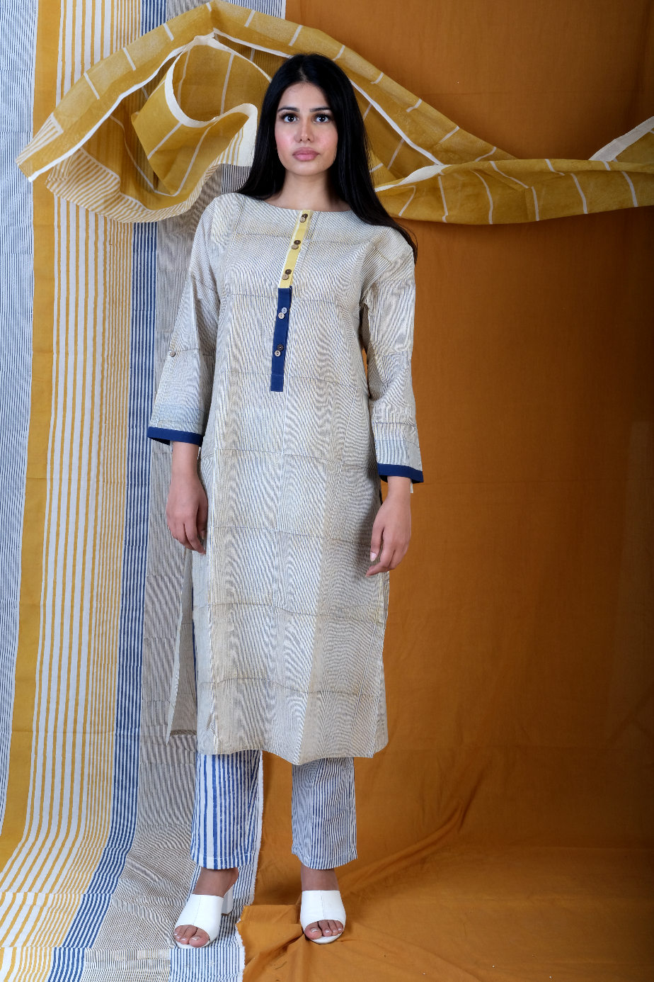 Twister Micro Flabber  Kurta Set (Set of 3)