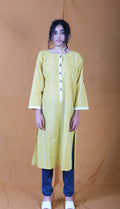 Twister Flabber Yellow Kurta - BANANA labs