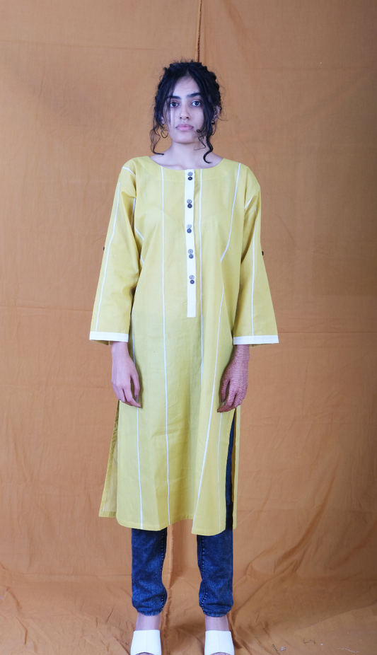 Twister Flabber Yellow Kurta