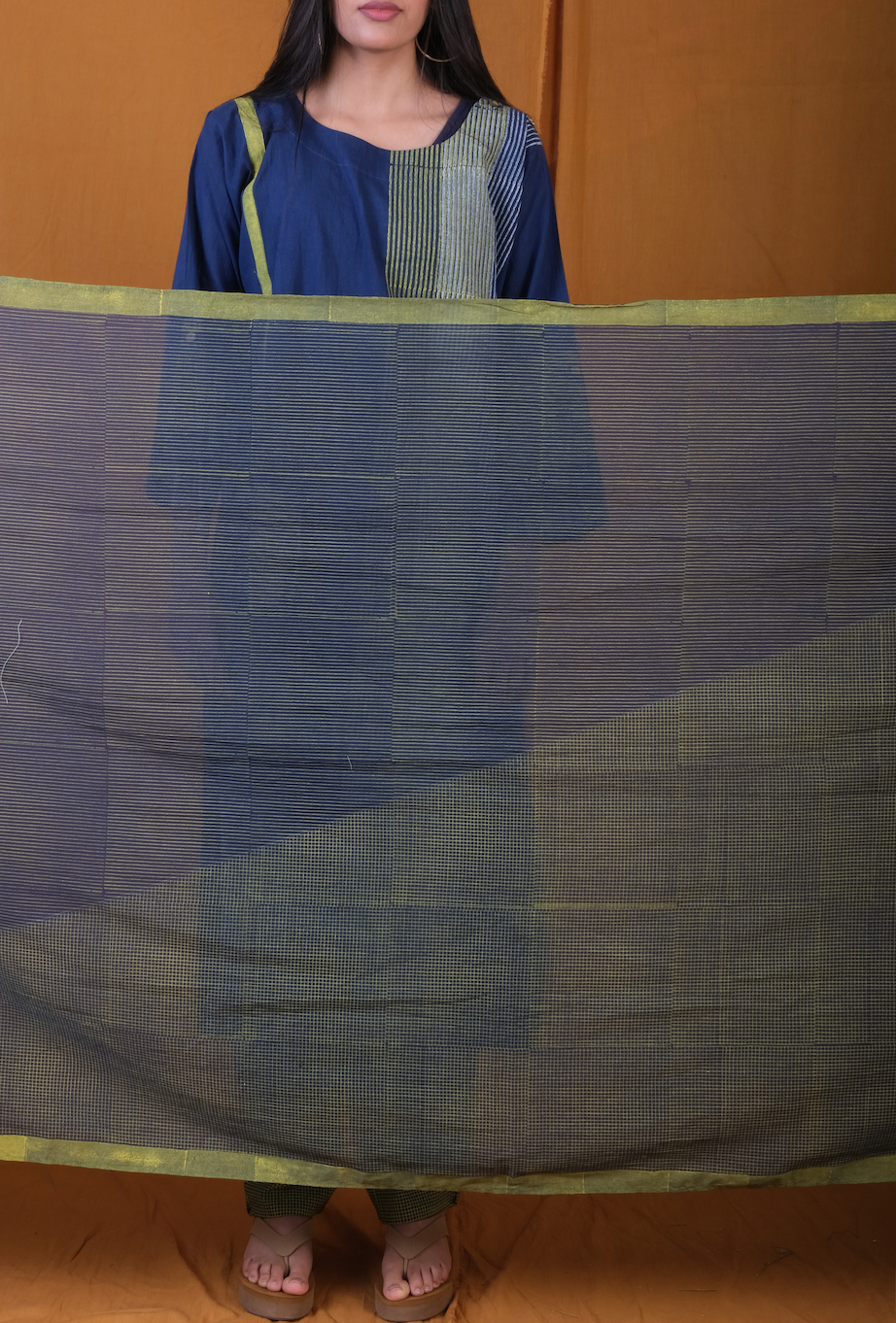 Micro Check Twister Dupatta