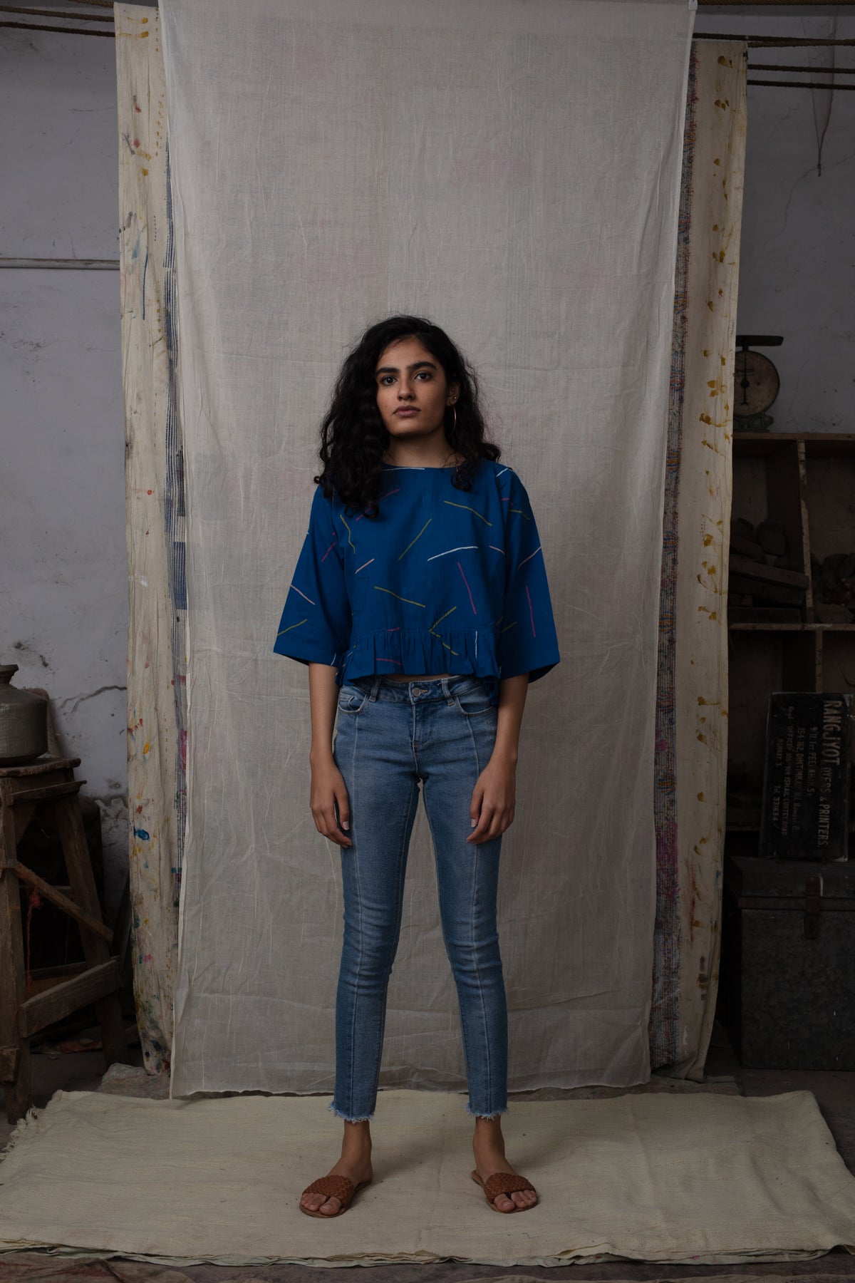 Sprinkles Indigo Top