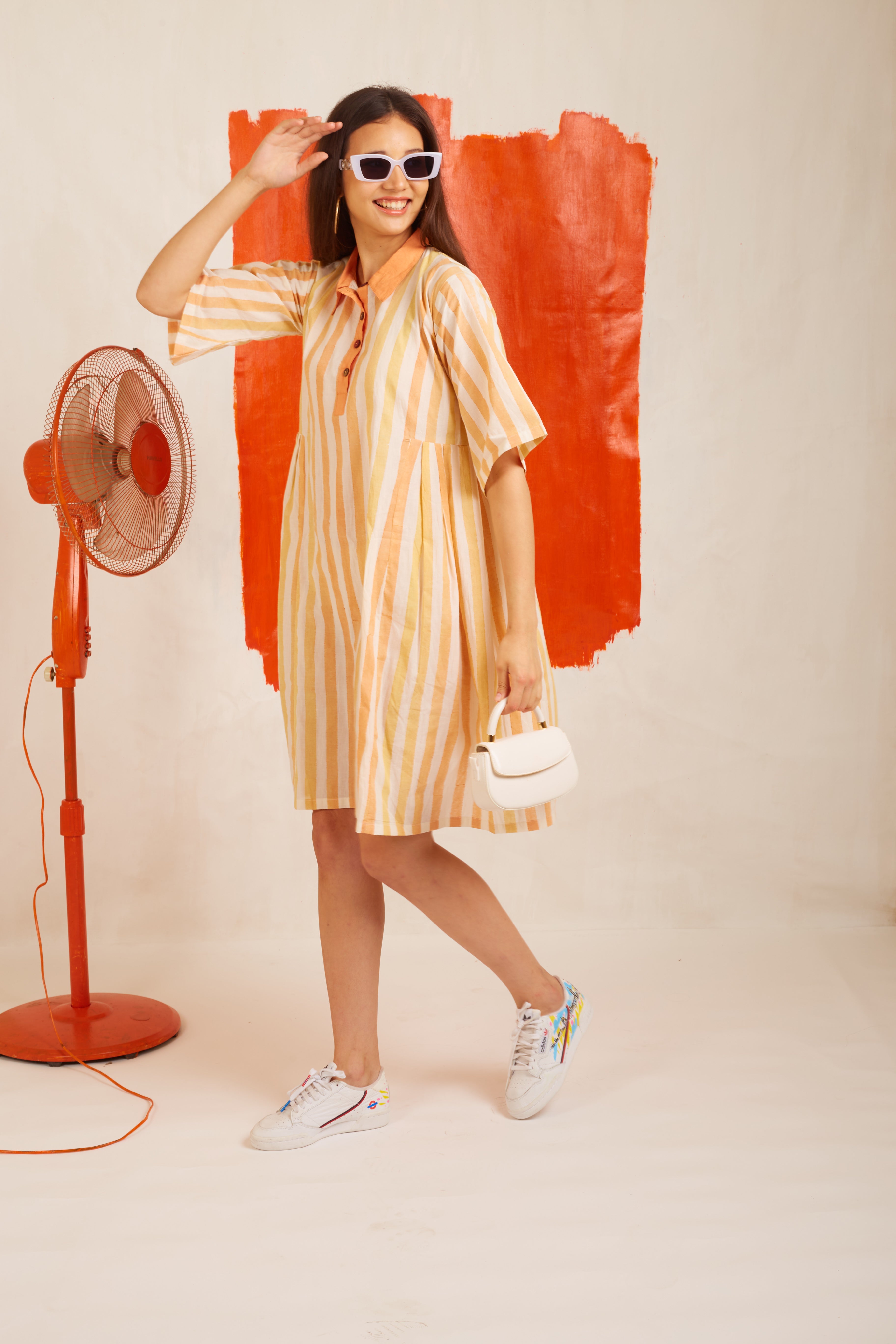 BANANA Orange Bar Dress