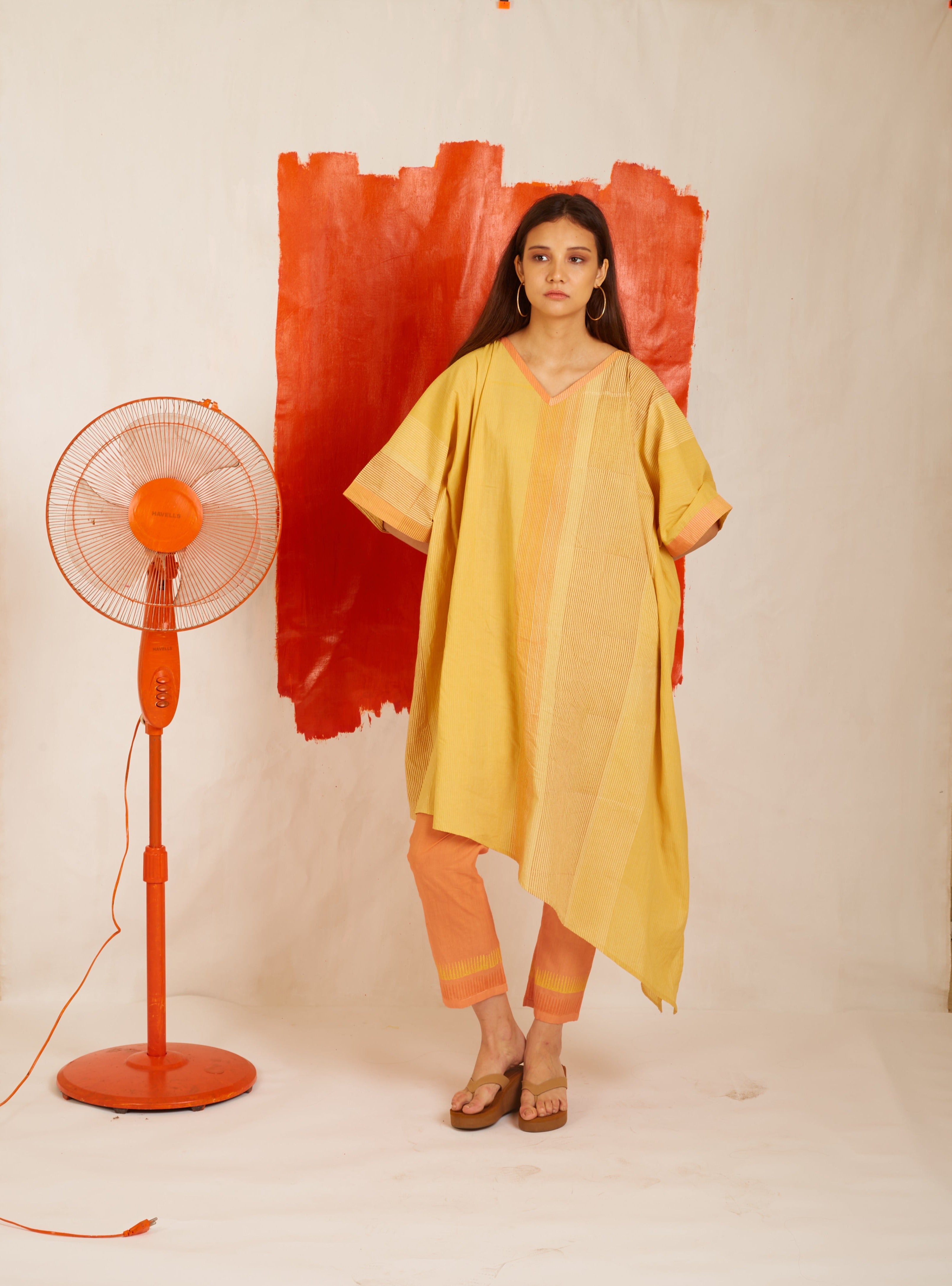 BANANA Yellow Sunshine Kaftan and Pants