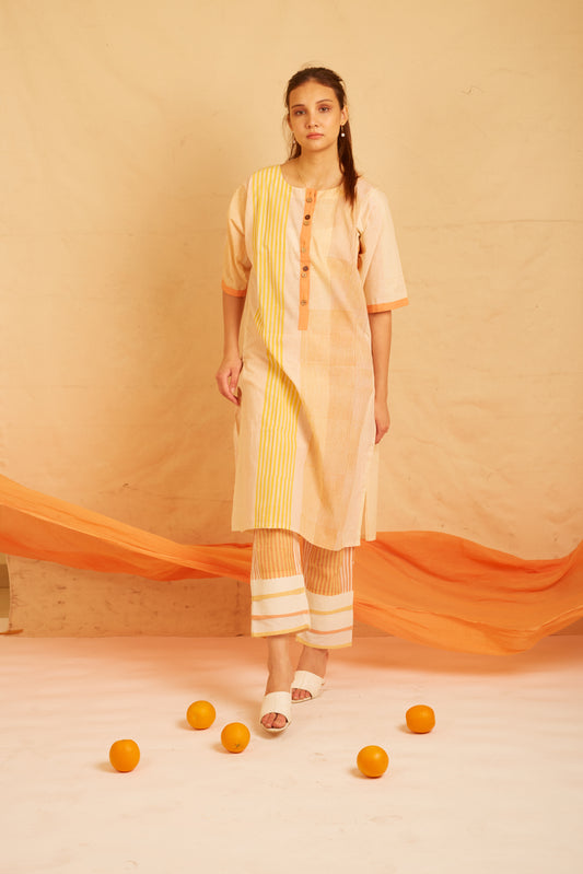 BANANA Apricot Kurta Set