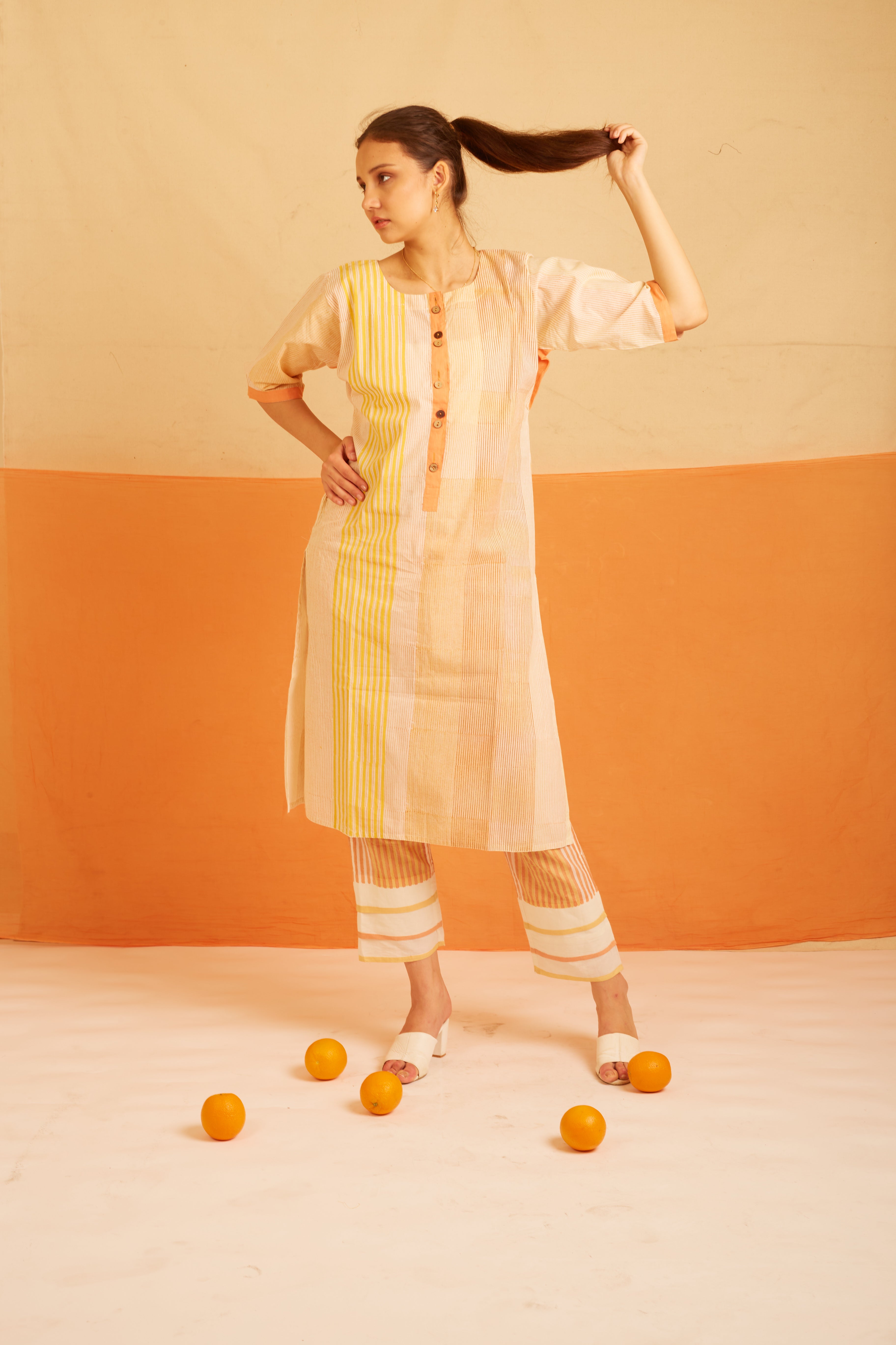 BANANA Apricot Kurta