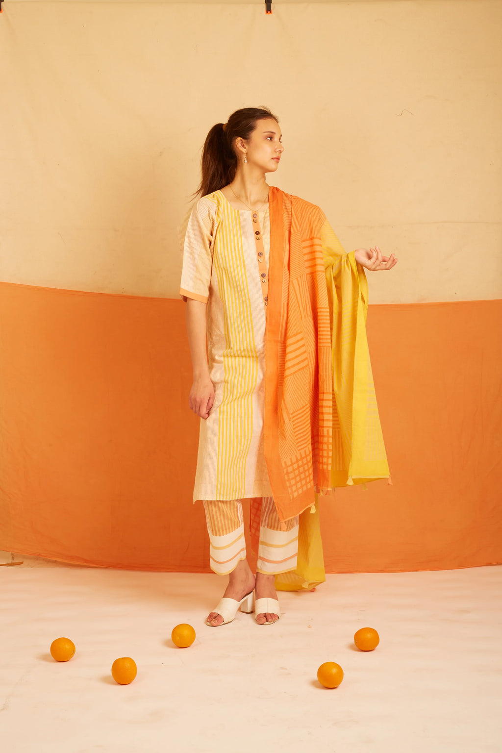 BANANA Apricot Kurta Set - BANANA labs