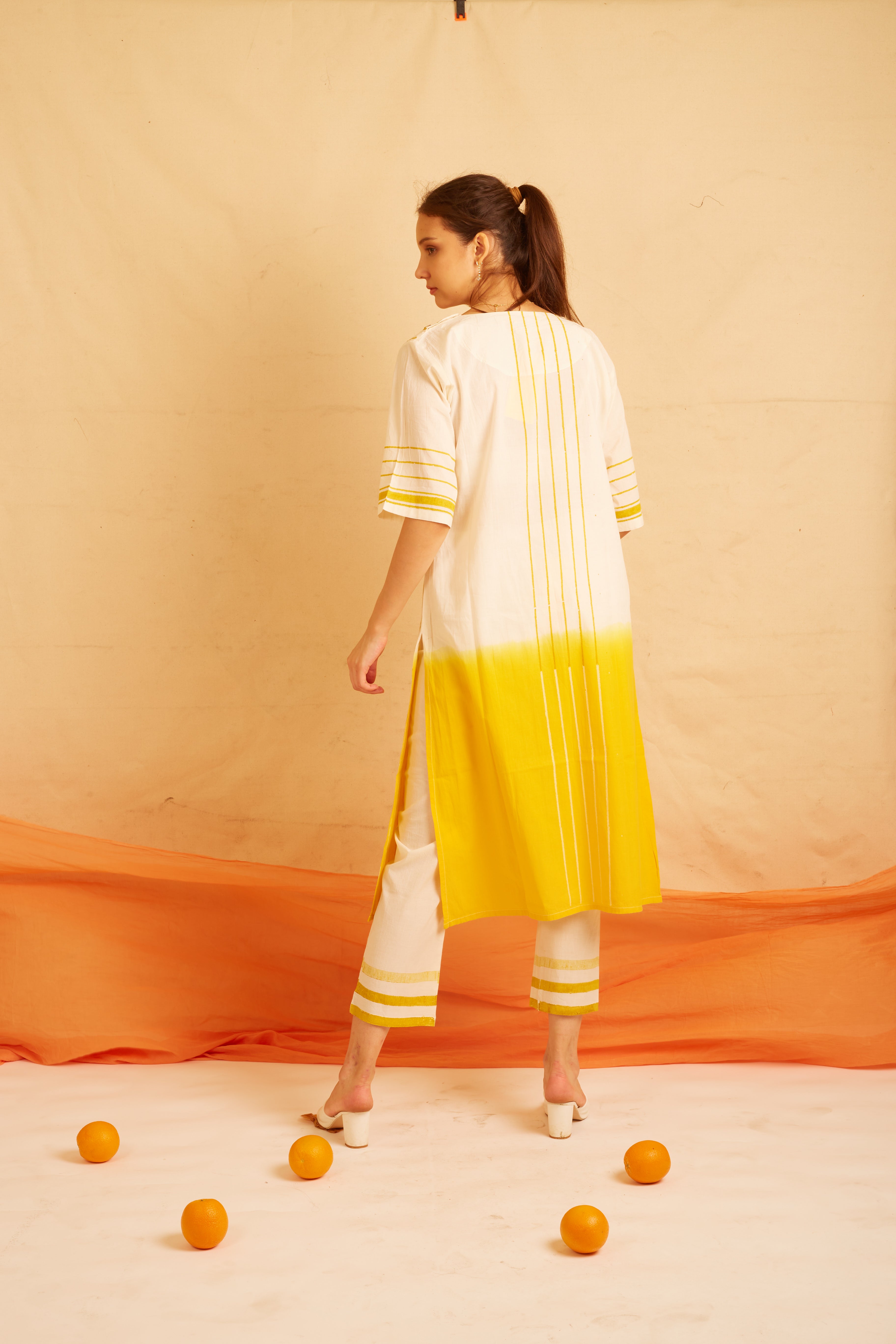 BANANA Summer Lime Kurta Set (Set of 2)