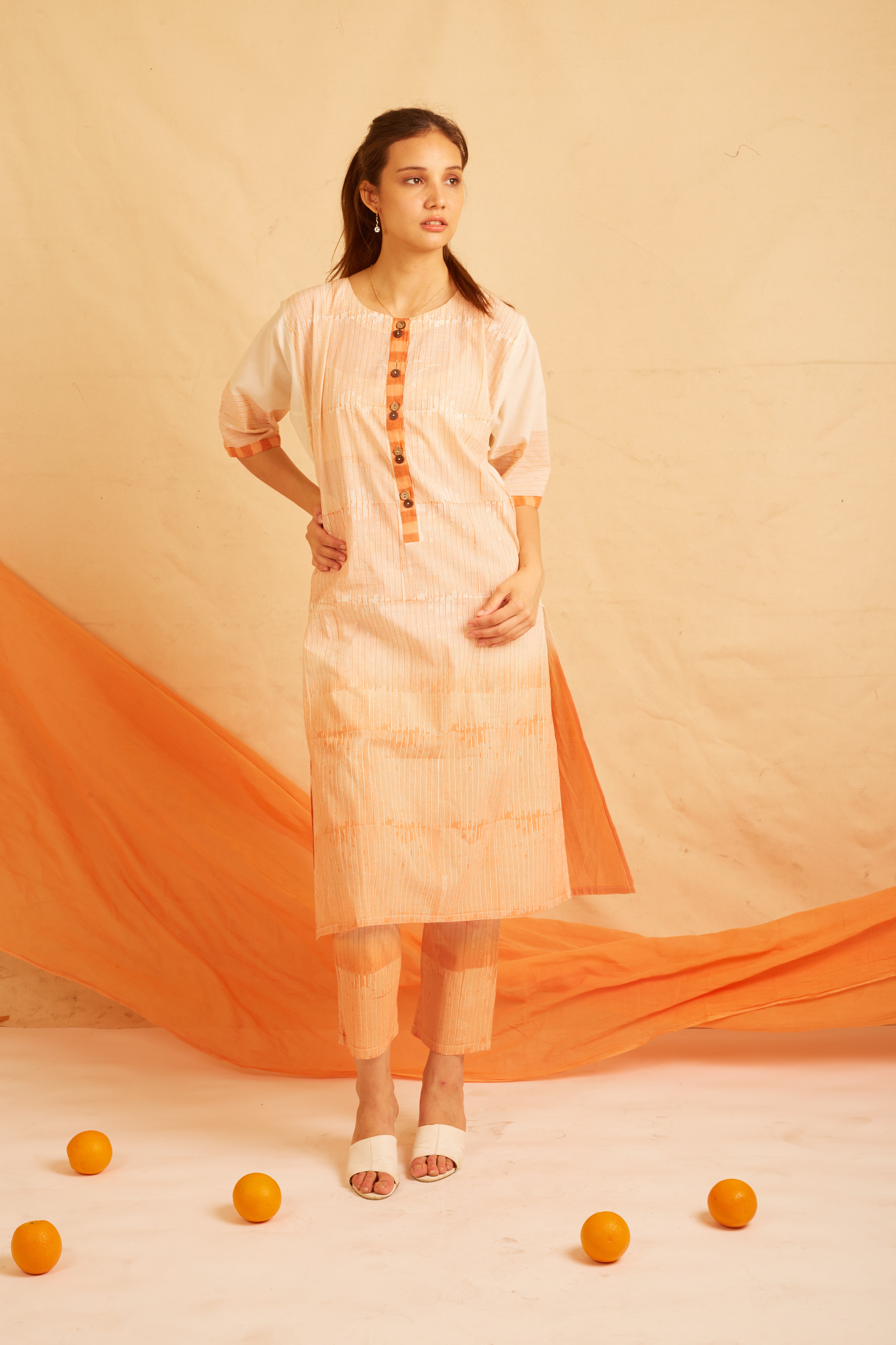 BANANA Orange Delight Kurta Set