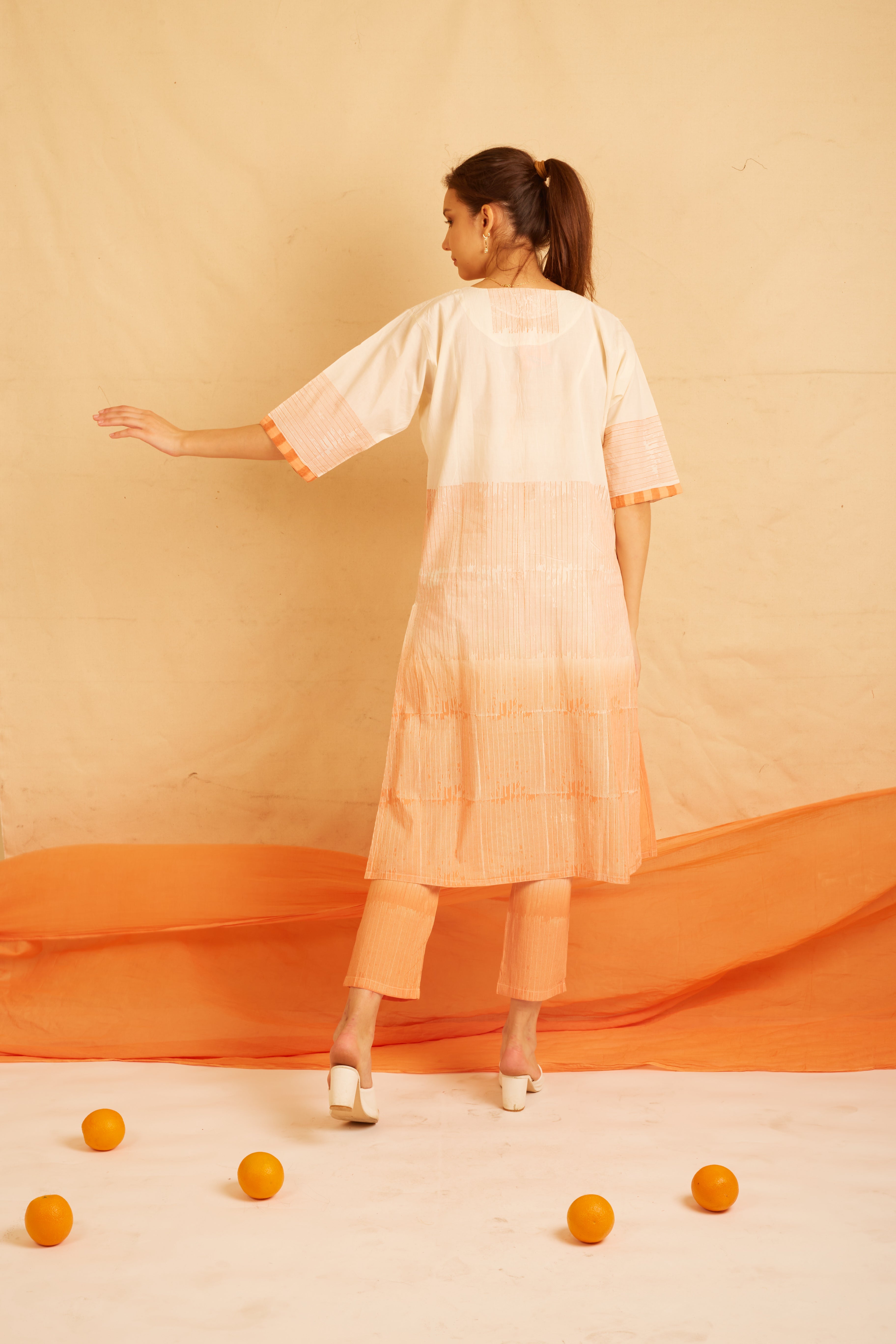 BANANA Orange Delight Kurta Set