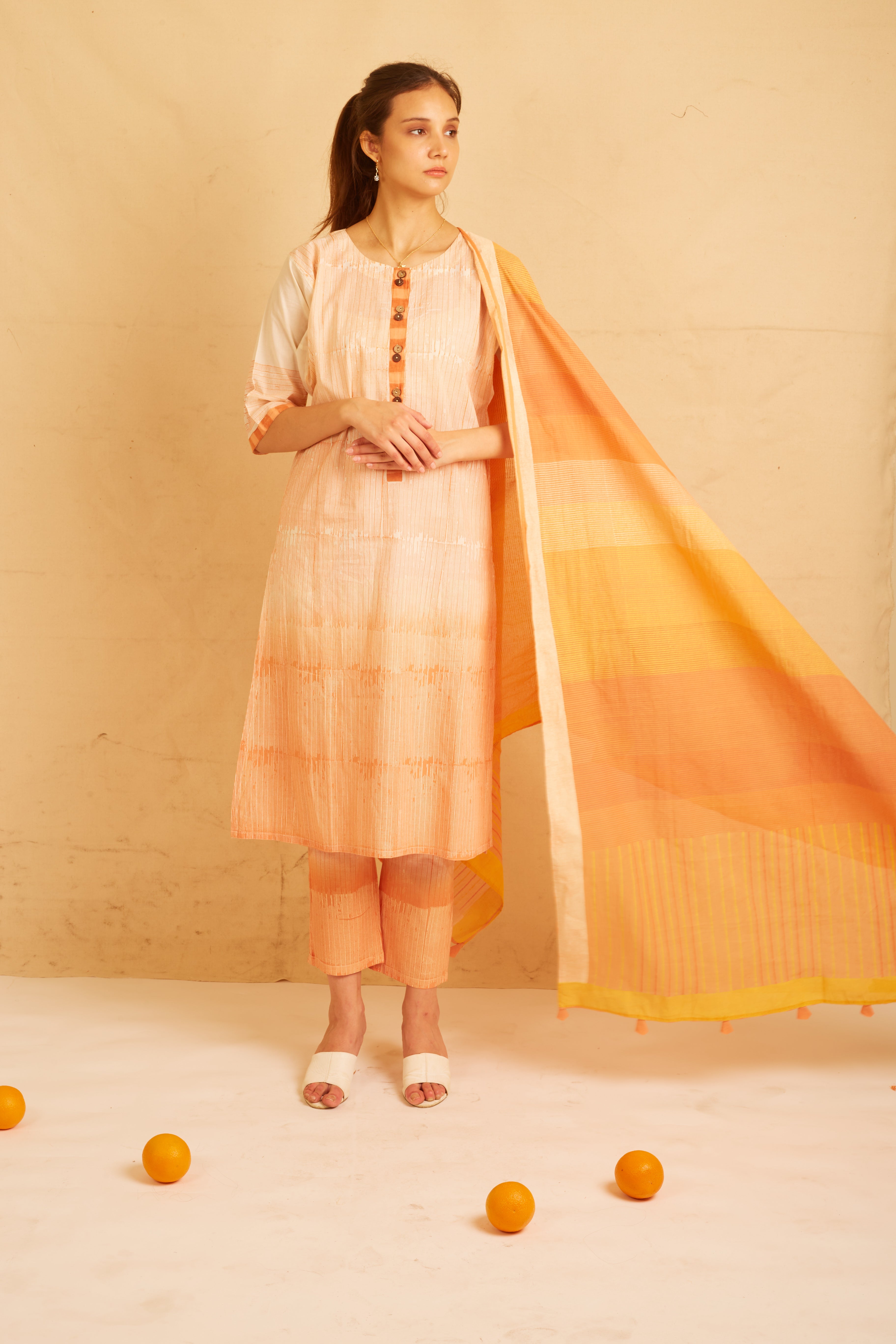 BANANA Orange Delight Kurta Set