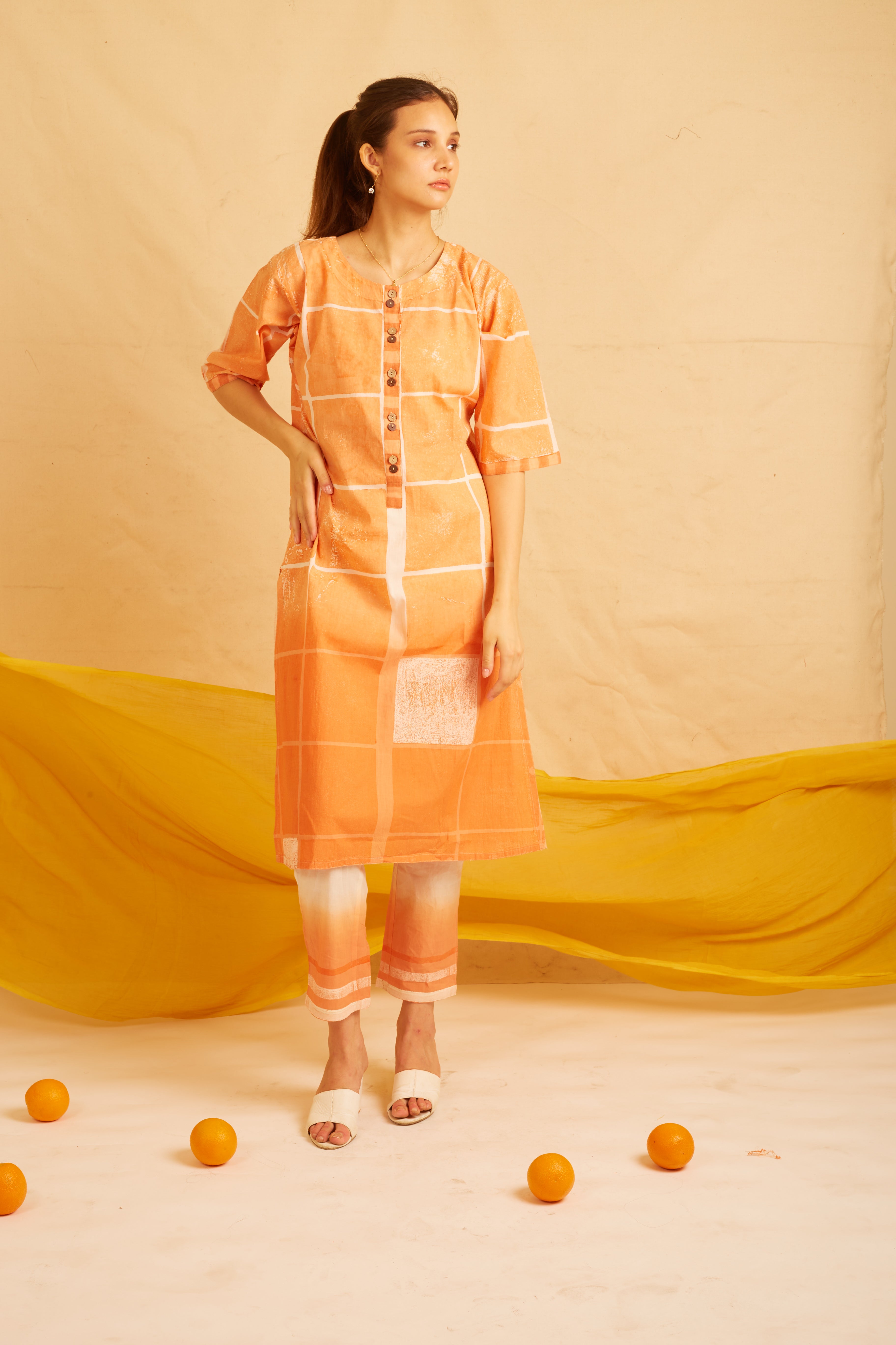 BANANA Orangina Kurta Set