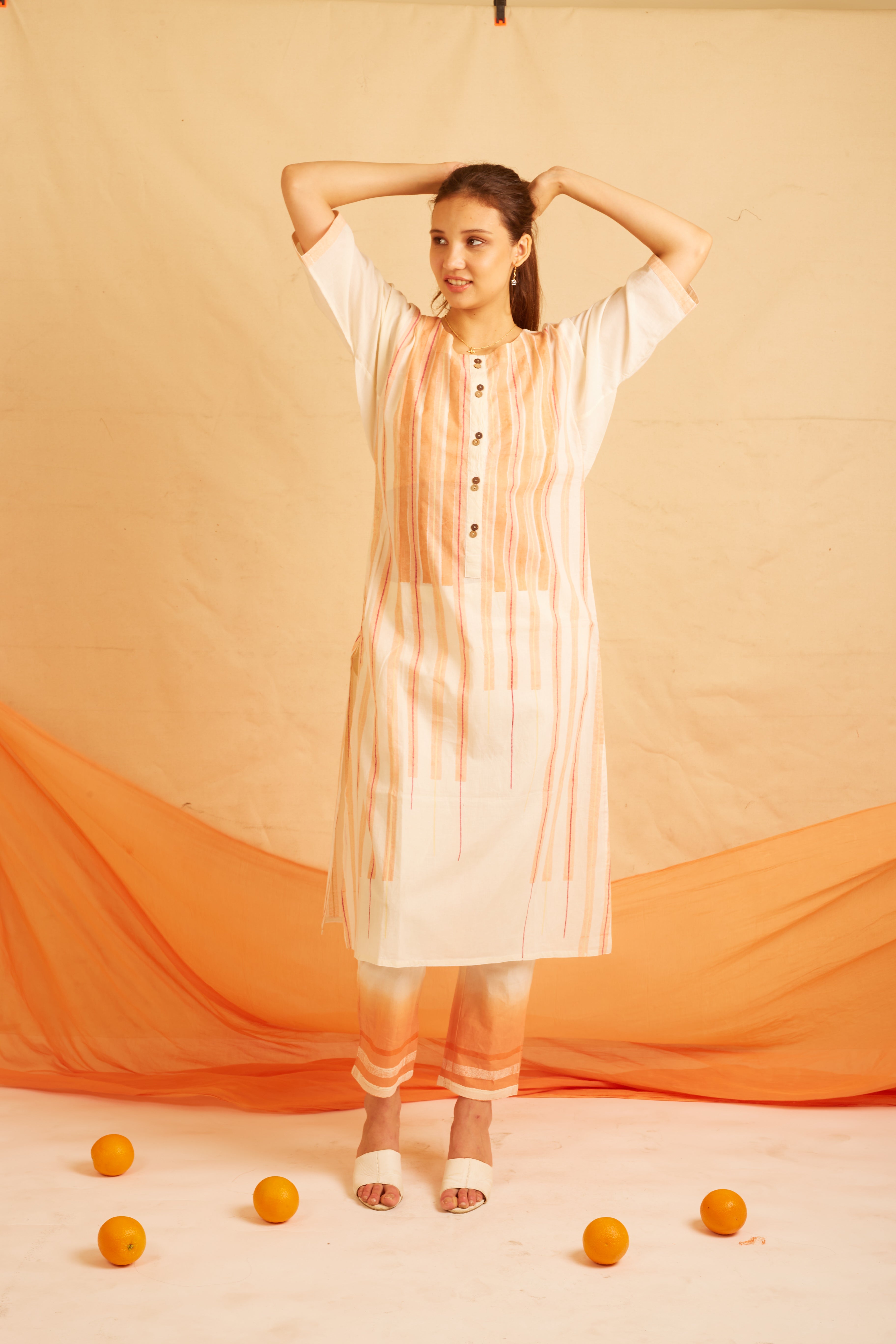 BANANA Orange Love kurta