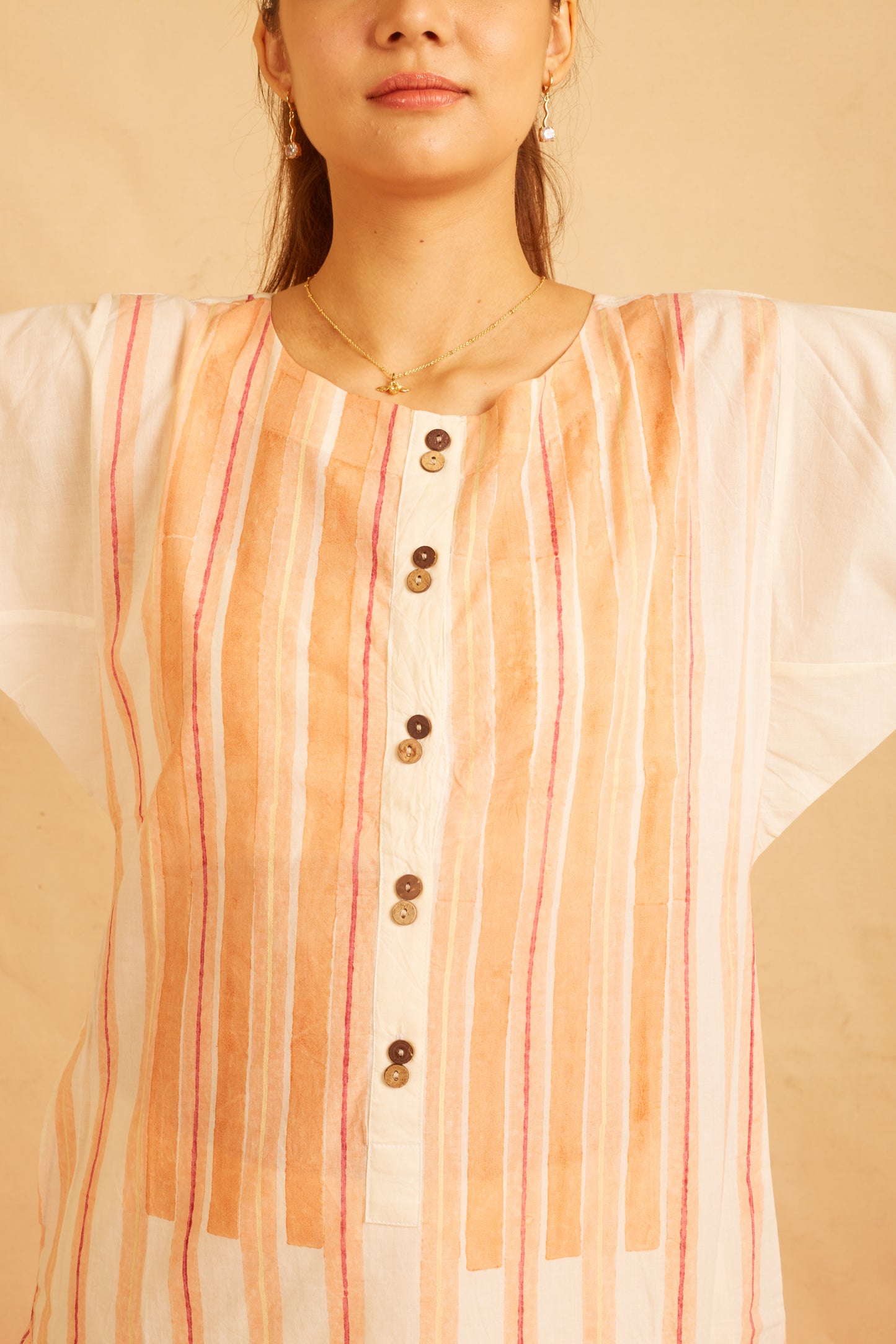 BANANA Orange Love Kurta Set