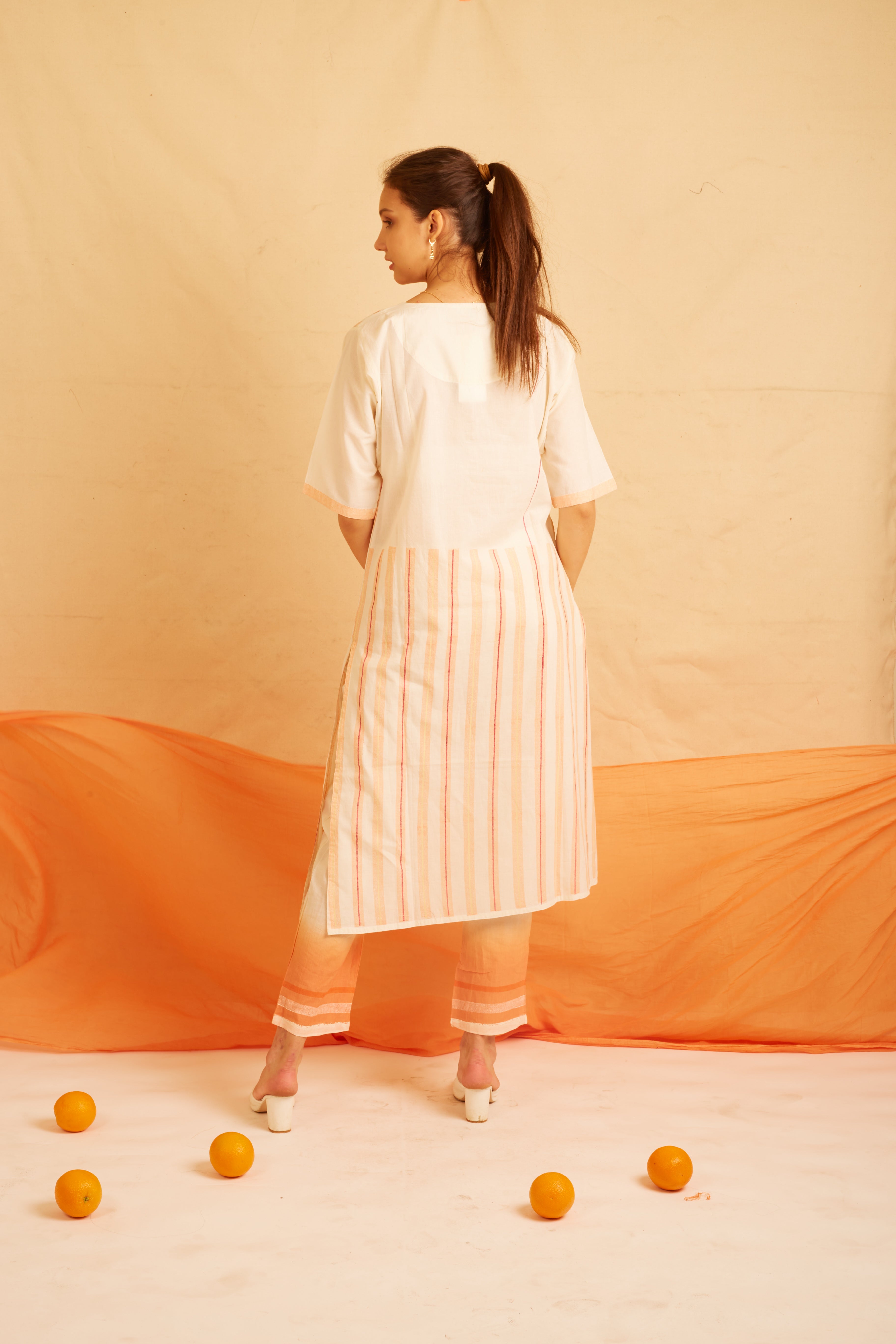 BANANA Orange Love kurta