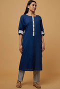 Twister Blue Polka Kurta - BANANA labs