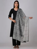 Boxy Gray Dupatta - BANANA labs