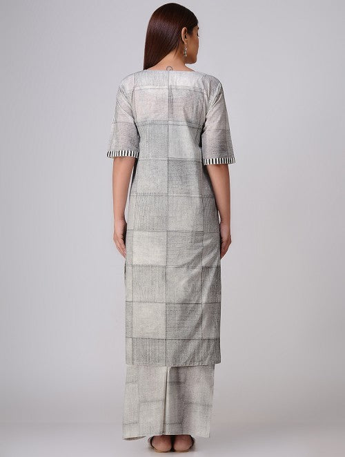 Haze Rotate White Kurta
