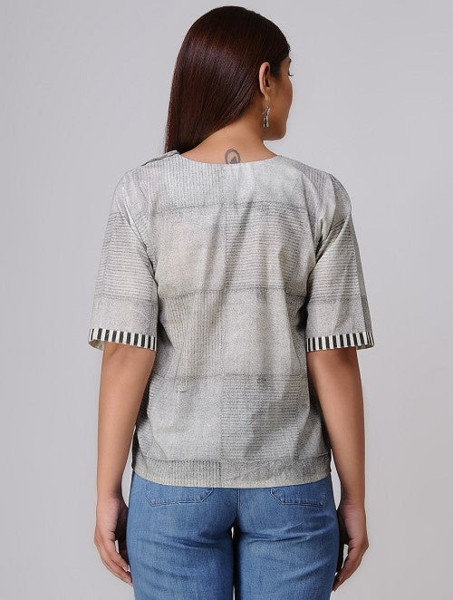Haze Boxy White Top