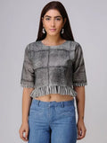 Haze Gray Crop Top - BANANA labs